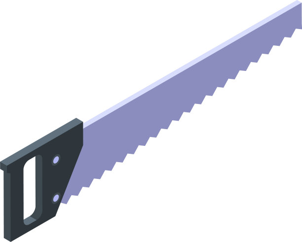 手锯图标等距样式图片下载