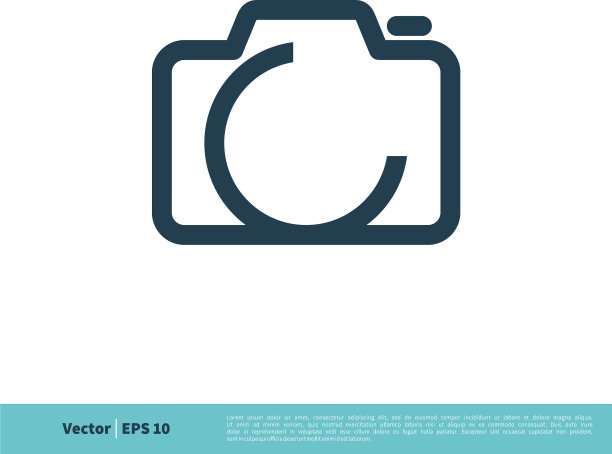 相机图标标志模板设计eps 10图片下载