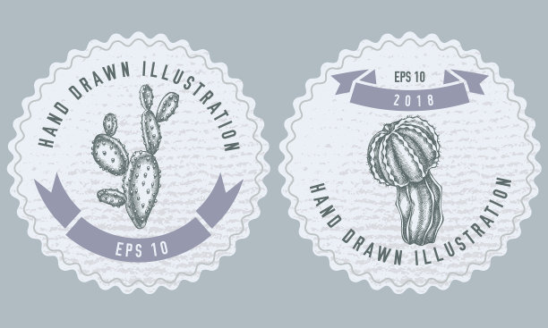 单色标签设计用的图片下载