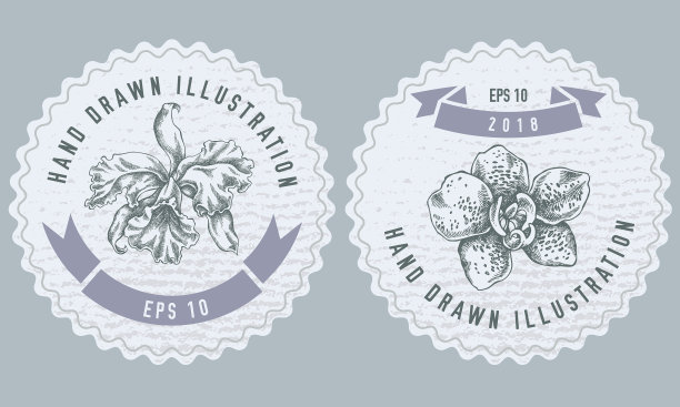 单色标签设计用的图片下载