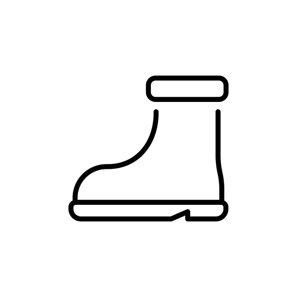 橡胶靴图标在矢量。标识图片下载