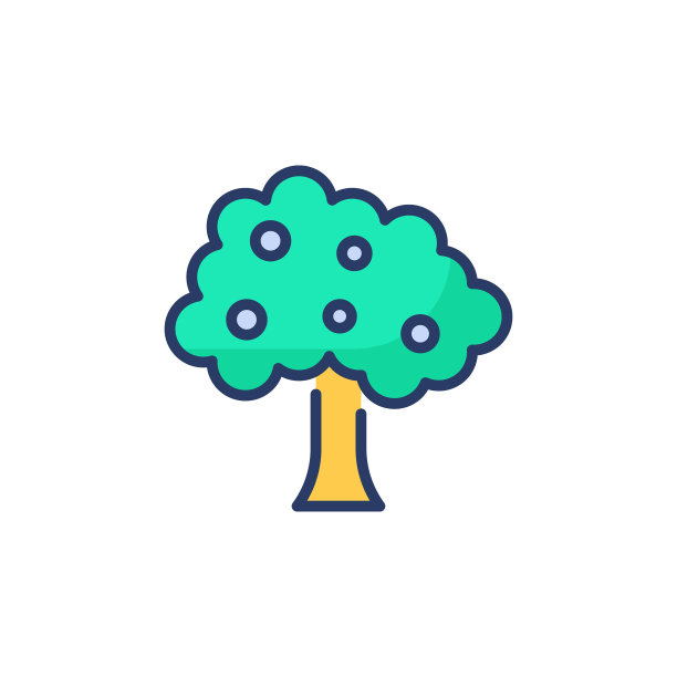 树图标矢量。标识图片下载