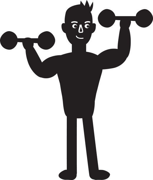 健身者用健身器材锻炼身体图片下载