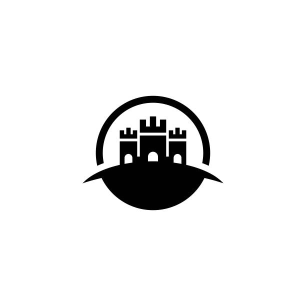 城堡矢量图标图片下载