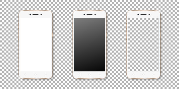 逼真的智能手机显示模型集图片下载