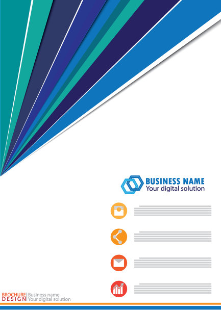 年度报告封面业务设计图片下载