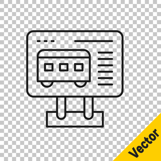 黑线售票处购买火车票或机票的图标隔离在透明背景上。购买门票。票服务。向量图片下载