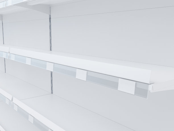 超市里挂着价格标签的架子图片下载