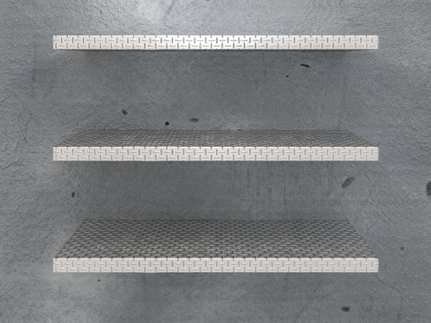 墙上的金属架子是垃圾风格的图片下载