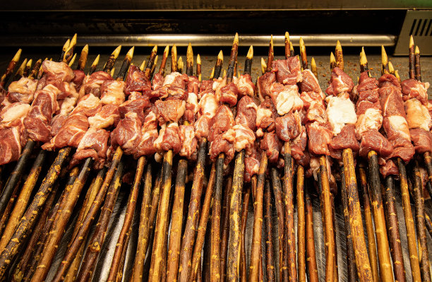 羊肉串，中国民间小吃图片下载