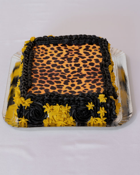 豹纹蛋糕图片下载