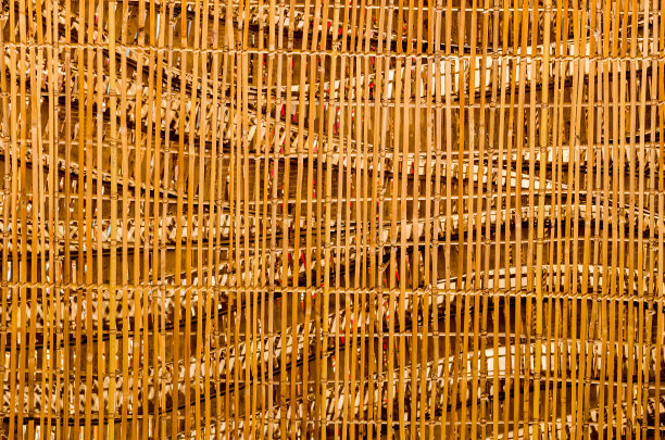 自然褐色工艺品编织纹理藤条表面图片下载