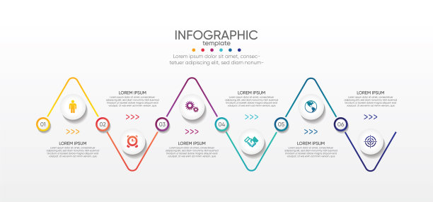 展示业务抽象背景信息图表模板图片下载