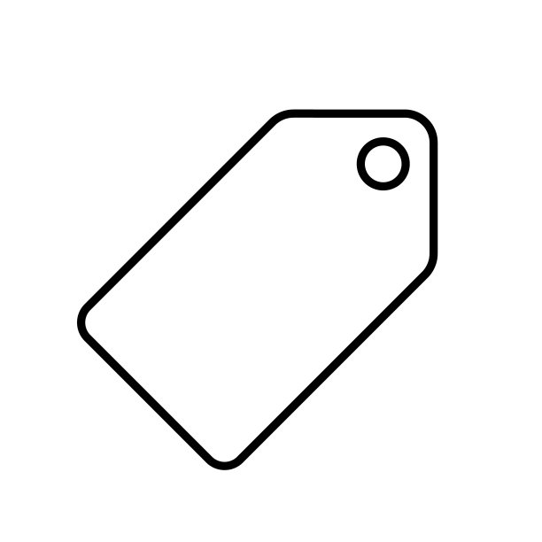 价格标签矢量图标。网上商店和商店按钮。价格标签的象征。简单的平面形状销售标志标志。轮廓孤立在白色背景上。图片下载