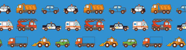 蓝色背景上的汽车图案。封面页图片下载