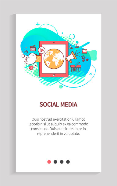 社交媒体智能手机与地球地球星球图片下载