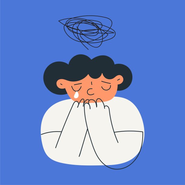 孩子会感到不开心和焦虑。图片下载