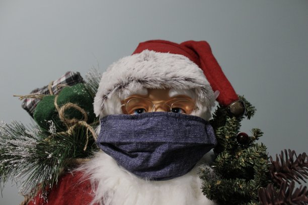 圣诞老人covid-19图片下载