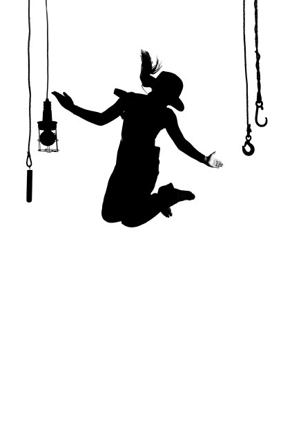 舞台舞者在半空中跳起来图片下载