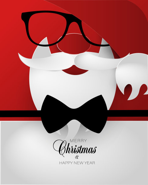 圣诞矢量潮人圣诞老人图片下载