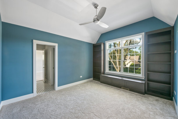 空卧室，内置书架图片下载