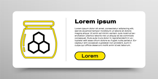 Line Jar的蜂蜜图标孤立在白色背景。食物银行。甜天然食品的象征。色彩斑斓的轮廓的概念。向量图片下载