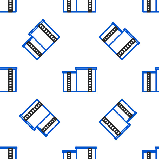 Line石油和天然气工业厂房图标隔离无缝模式上的白色背景。色彩斑斓的轮廓的概念。向量图片下载