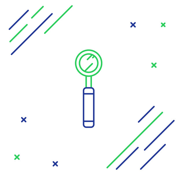 牙科检查镜图标孤立在白色背景上。牙科检查工具。色彩斑斓的轮廓的概念。向量图片下载