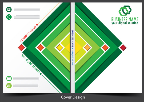 年度报告封面业务设计图片下载