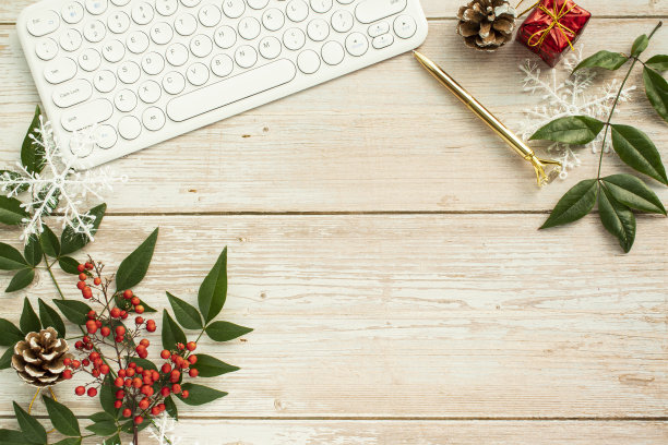 圣诞办公室风格的股票照片图片下载