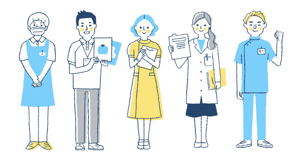 长期护理/医务人员的全身形象图片下载