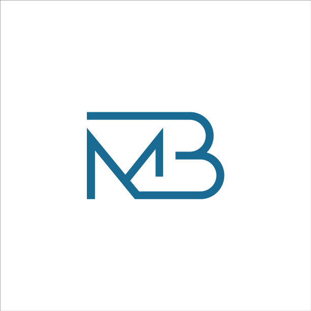 首字母MB或BM标志设计图片下载