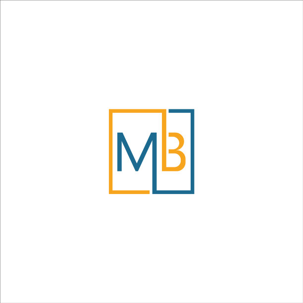 首字母MB或BM标志设计图片下载