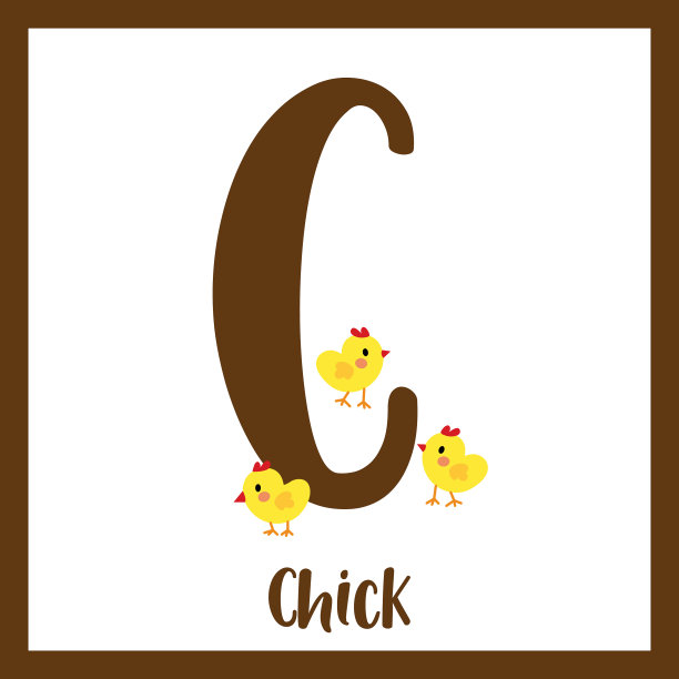 字母c词汇小鸡图片下载