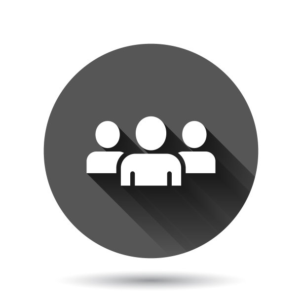 人沟通图标在平风格人上图片下载