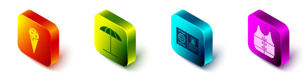 将等距冰淇淋放在华夫筒的太阳下图片下载