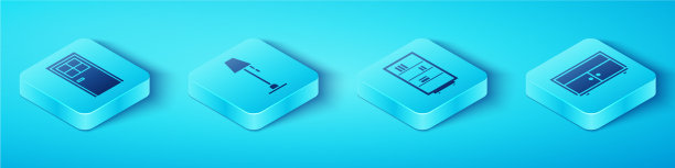 设置等距闭门落地灯箱图片下载