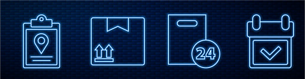 用纸板箱定线送货图片下载