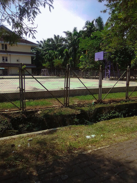 一个旧篮球场图片下载