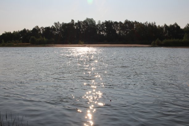 夏天在河岸上的湖上在海滩上进行户外娱乐图片下载