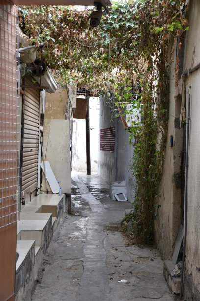 穆特拉黄金 बाजार 的后巷图片下载