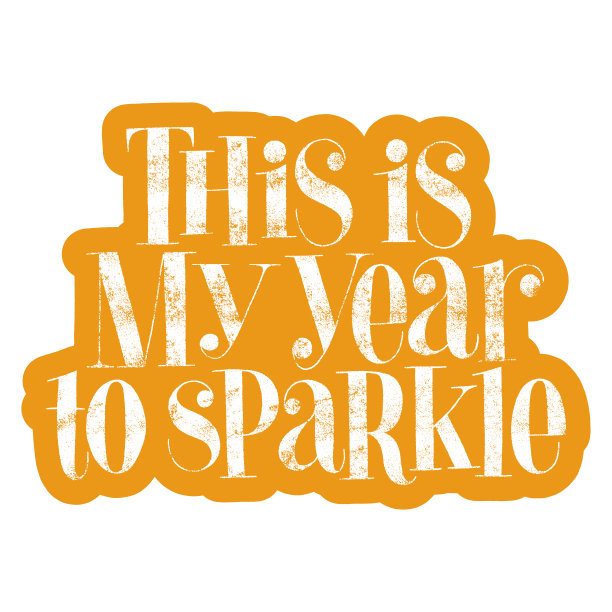 今年是我闪耀手绘字体的一年图片下载