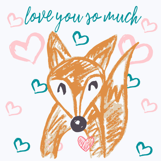 心形和翅膀的贺卡。情人节快乐图片下载