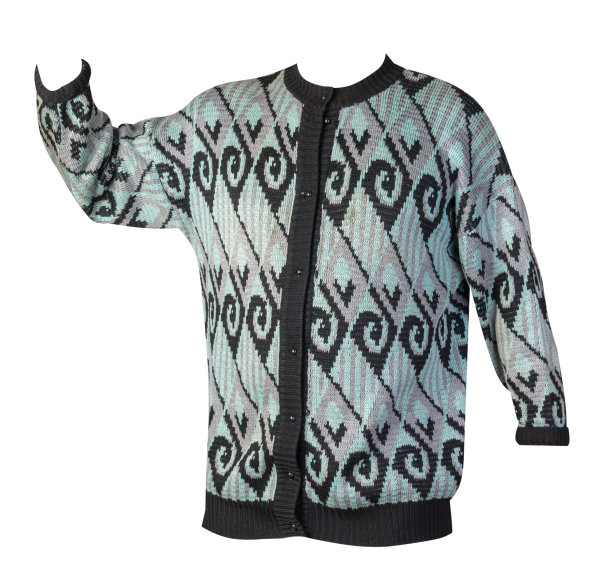 女性针织毛衣孤立的白色背景图片下载