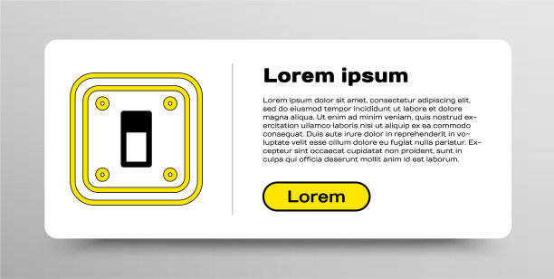 线路电光开关图标隔离在白色图片下载