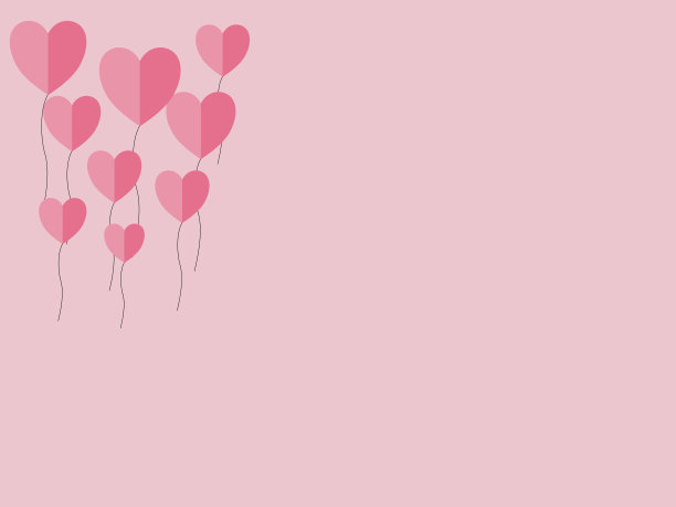 心形的纸元素在粉红色的背景上飞行。爱的象征图片下载