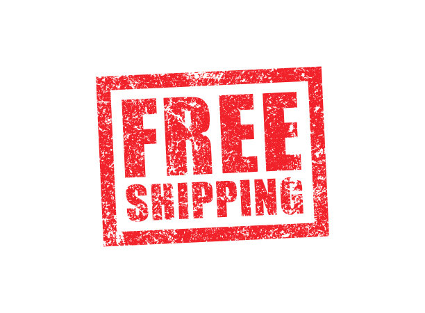 免费运输垃圾风格的橡皮图章。免费送货符号图标。矢量插图形象。孤立在白色背景上。图片下载