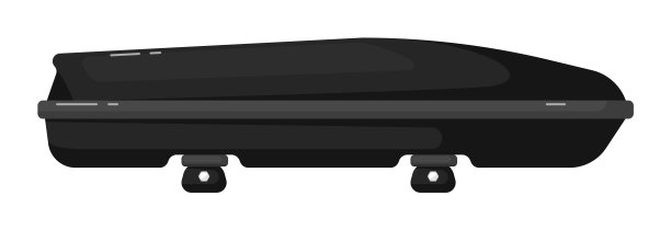 车顶箱，行李架或承运人隔离在白色图片下载