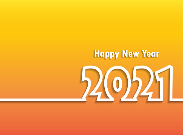 2021年新年快乐。2021贺卡。抽象的背景。2021年背景旗帜。矢量插图。图片下载