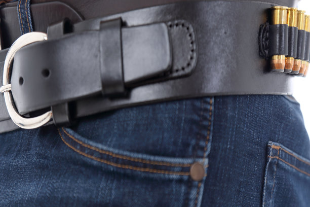 左轮手枪带44马格南弹药图片下载